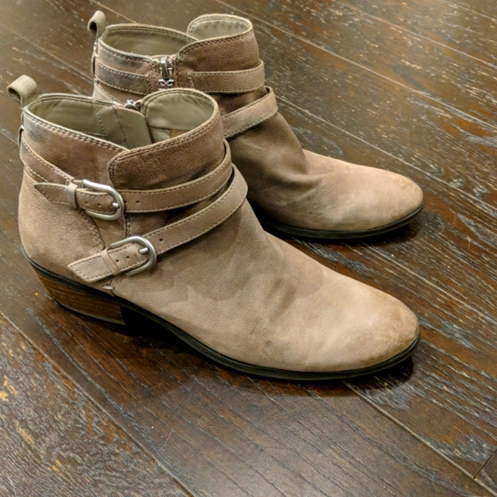 Sam Edelman, genuine leather grey booties size 9.5